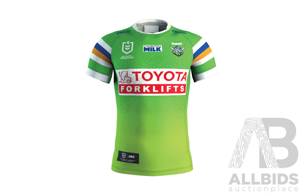 Signed by NRL Head Coach Ricky Stuart and NRLW Head Coach Darrin Borthwick - Canberra Raiders 2023 Women in League Jersey - Proceeds Towards Raiders Foundation