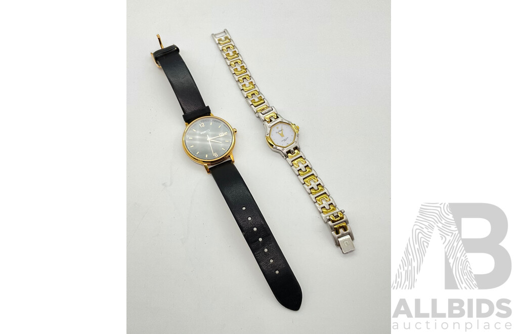 Two Ladies Wrist Watches, Mimco and Pierre Cardin