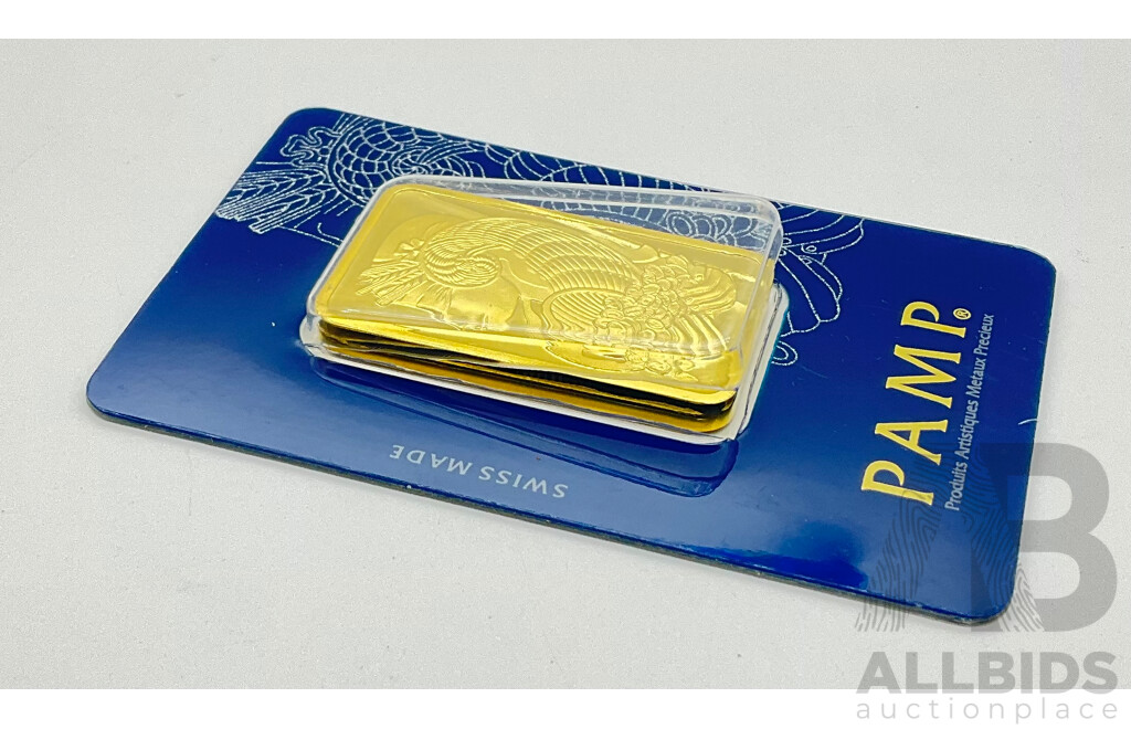PAMP One Ounce Gold Bar 999.9