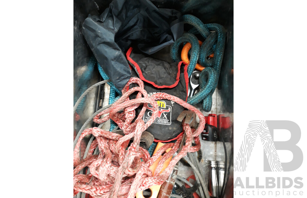Large Aluminium Toolbox with Assorted Tools and Equipment