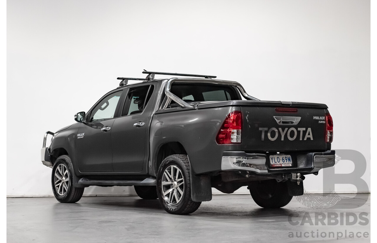 8/2016 Toyota Hilux SR5 (4x4) GUN126R Dual Cab Utility Grey 2.8L Turbo Diesel