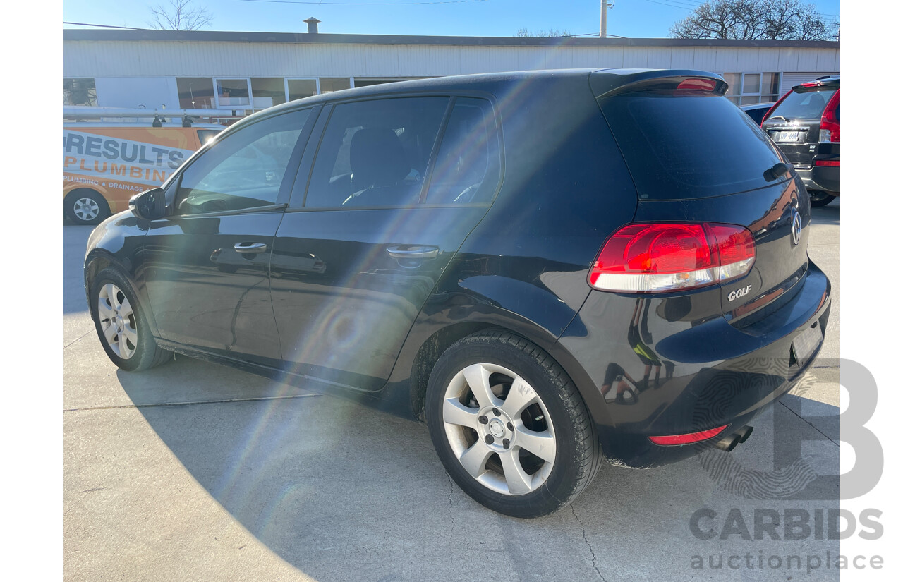 6/2009 Volkswagen Golf 90 TSI Trendline 1K 6TH GEN 5d Hatchback Black 1.4L