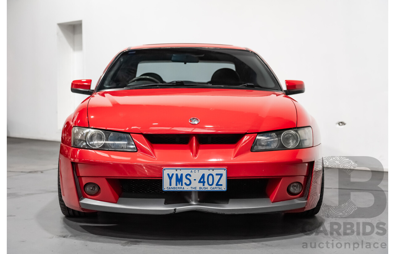 3/2004 Holden HSV Clubsport R8 VY II 4d Sedan Sting Red 5.7L - Supercharged