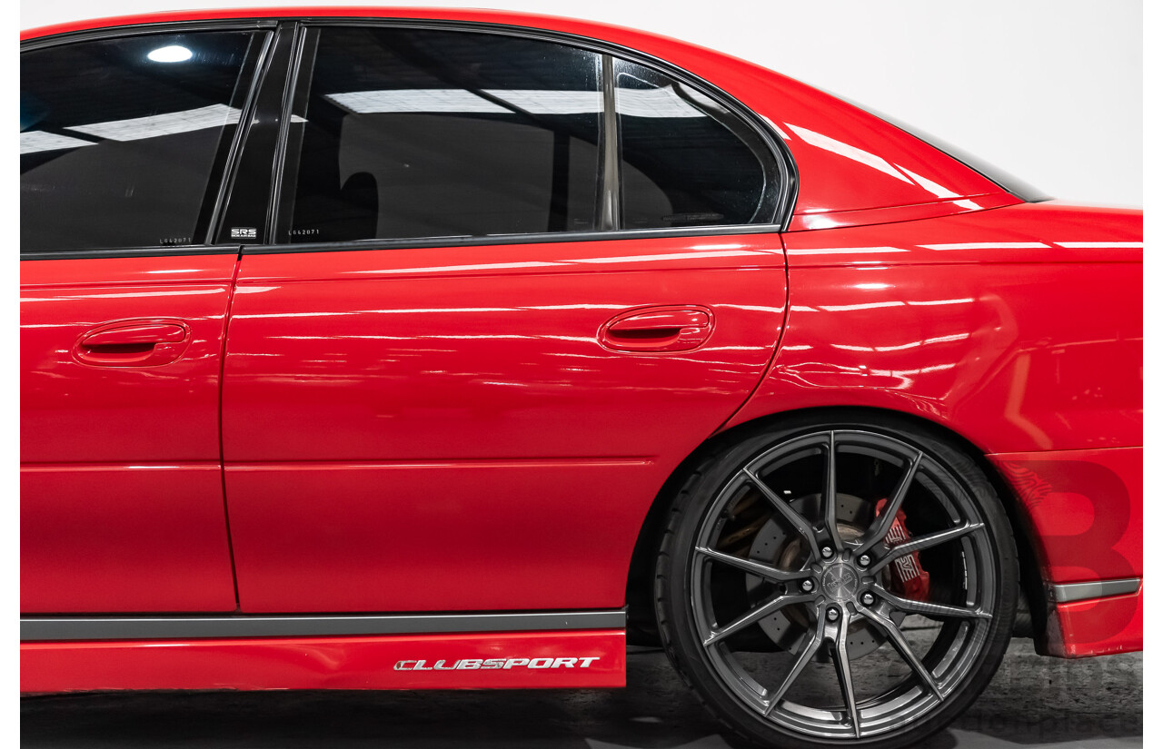 3/2004 Holden HSV Clubsport R8 VY II 4d Sedan Sting Red 5.7L - Supercharged