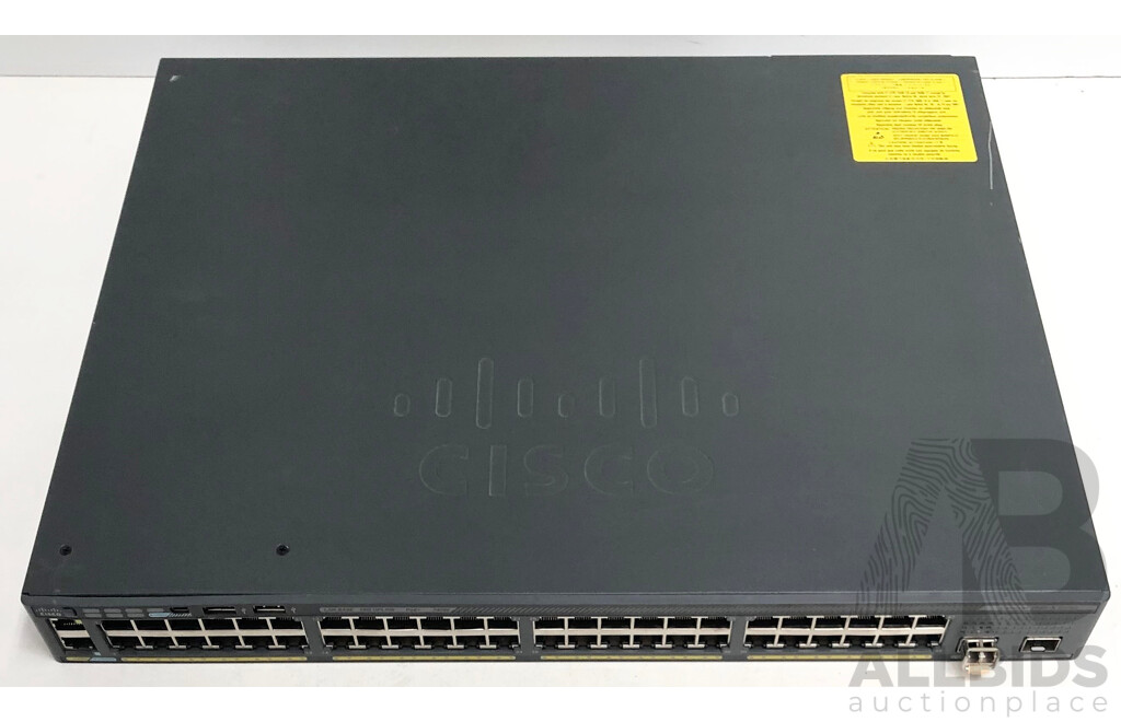 Cisco (WS-C2960X-48FPD-L) Catalyst 2960-X Series 48-Port Gigabit Ethernet PoE+ Switch