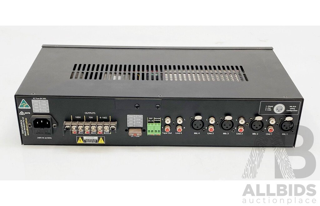 Redback (a 4046A)  100W PA Amplifier