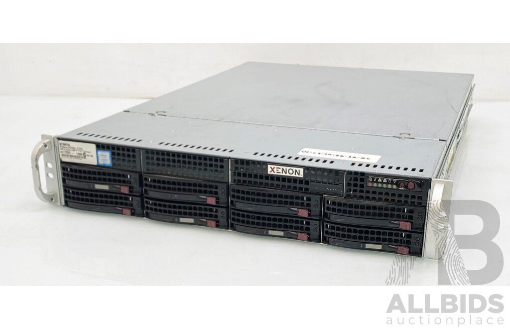 SuperMicro Xenon Intel Core (I7-7700K) 4.2GHz-4.5GHz 4-Core CPU 2RU Server W/ AIO Liquid Cooling
