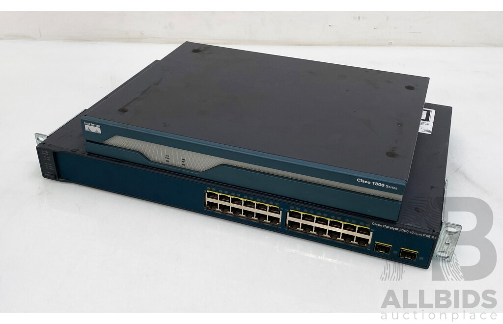 Cisco (CISCO1841) 1841 Integrated Services Router & Catalyst 3560 Series 24-Port Switch