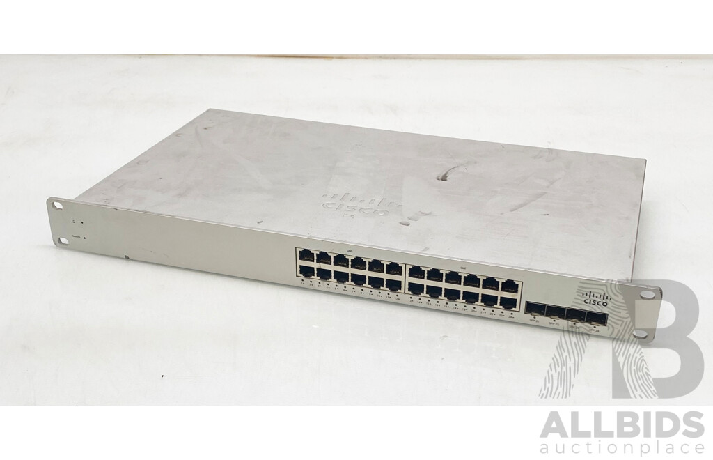Cisco Meraki (MS220-24-HW) MS220-24 24-Port Gigabit Ethernet Switch