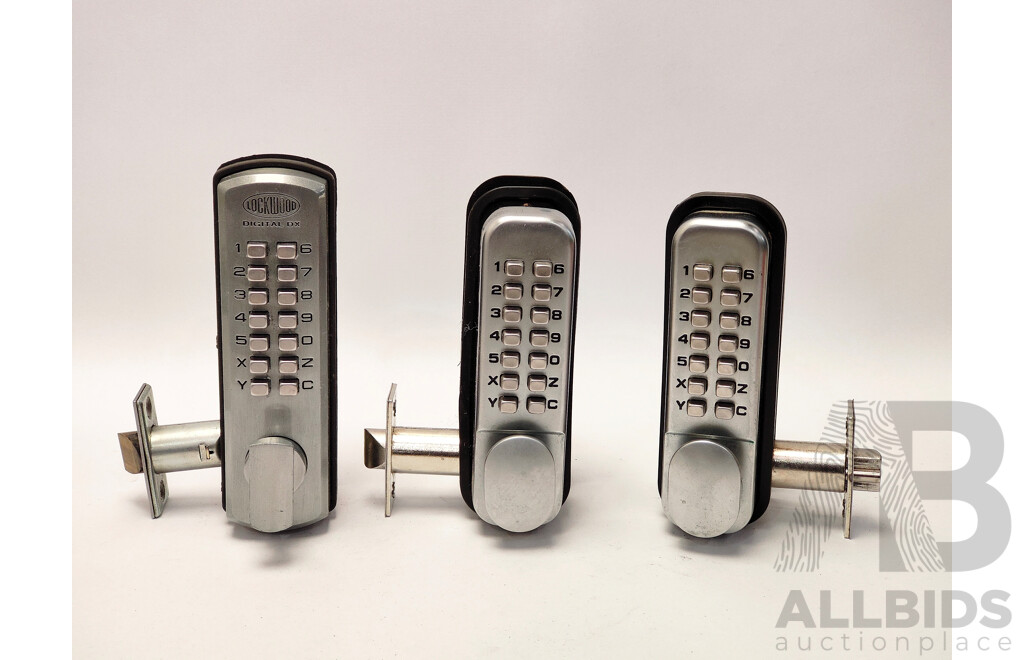 Lot of 3 Mechanical Keypad Locks