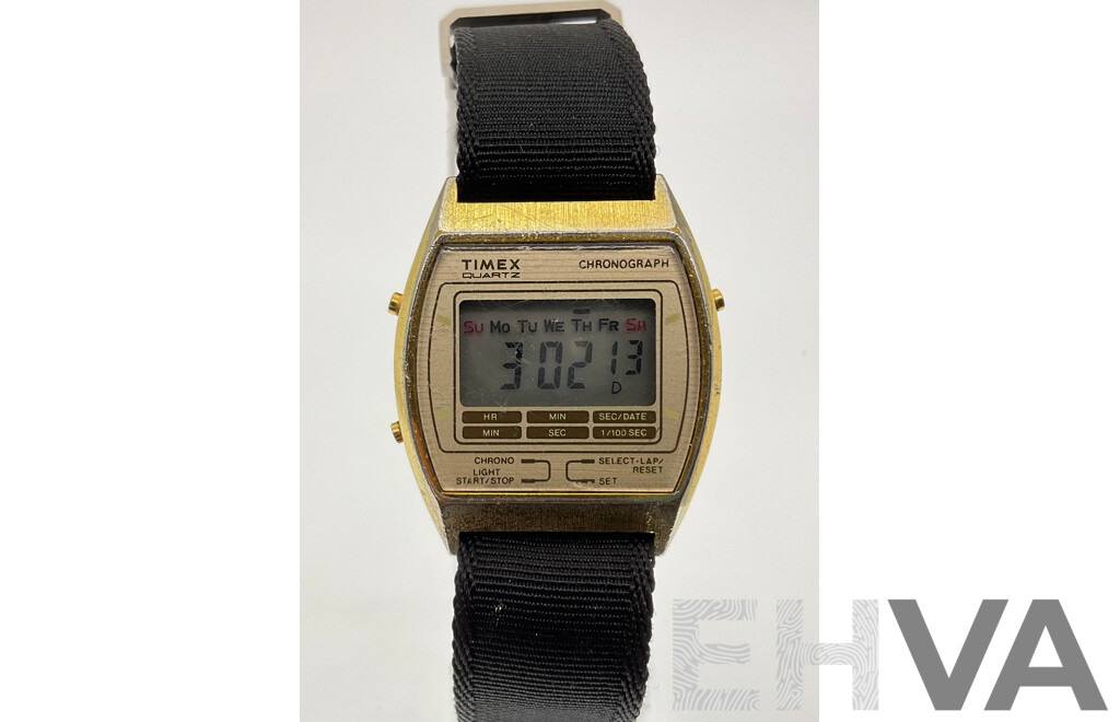 Vintage Timex Quartz Chronograph Digital Men's Watch