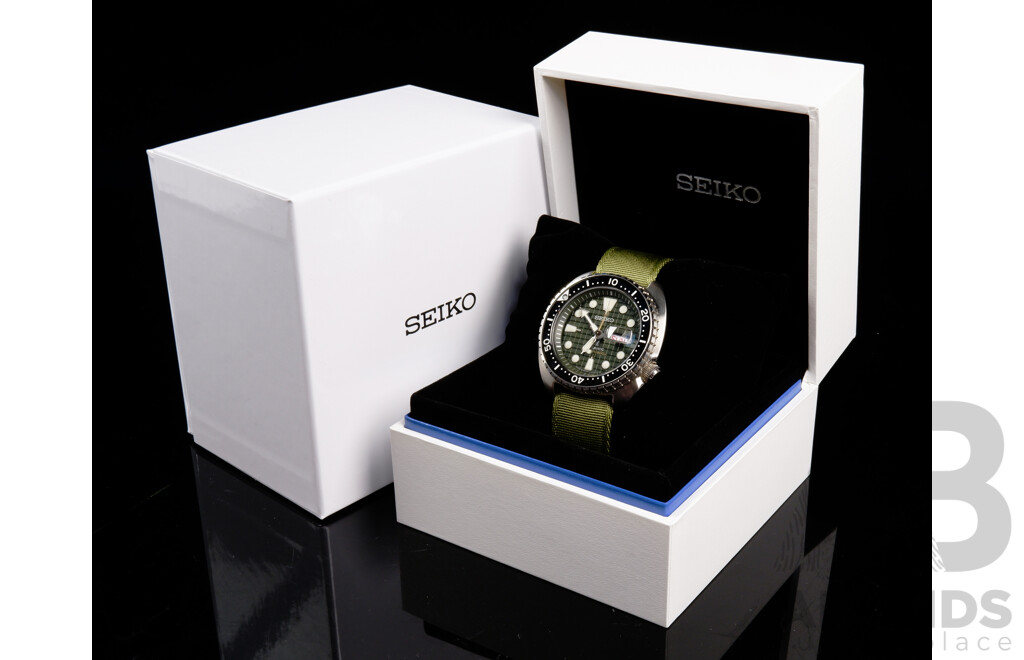 Boxed Seiko Turtle Sapphire Crystal Watch 4R36-06Z0 Made in Japan