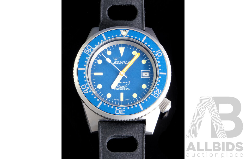 Boxed Squale 1521 50 Atmosphere 500 Meter Divers Watch