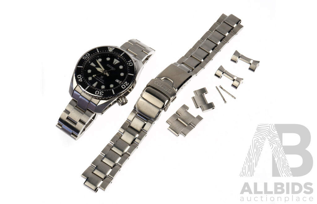Boxed Seiko Sumo SPB101J with Milat Screwlink and Milled Clasp, Sapphire Crystal, Made in Japan