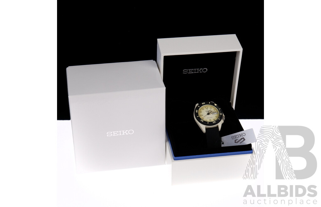 Boxed Seiko 5 Automatic in Resin Case, 100m Water Resistance