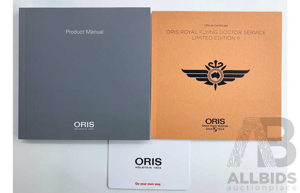 Boxed ORIS Royal Flying Doctor Service Limited Edition II - No. 902 of 2000 RRP $2599