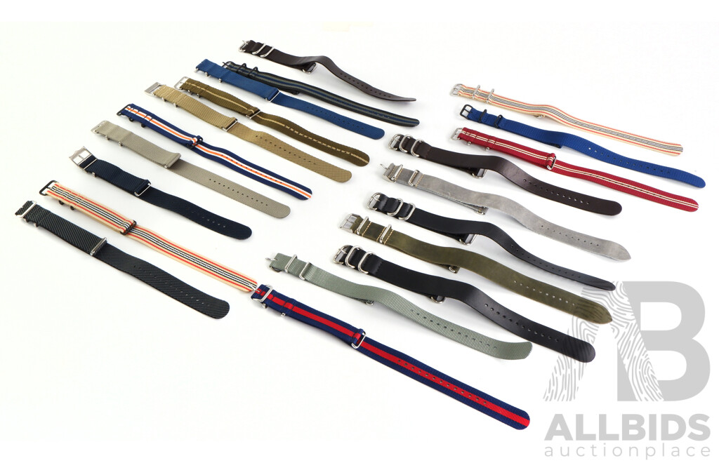 Collection of Leather and Other Watch Bands