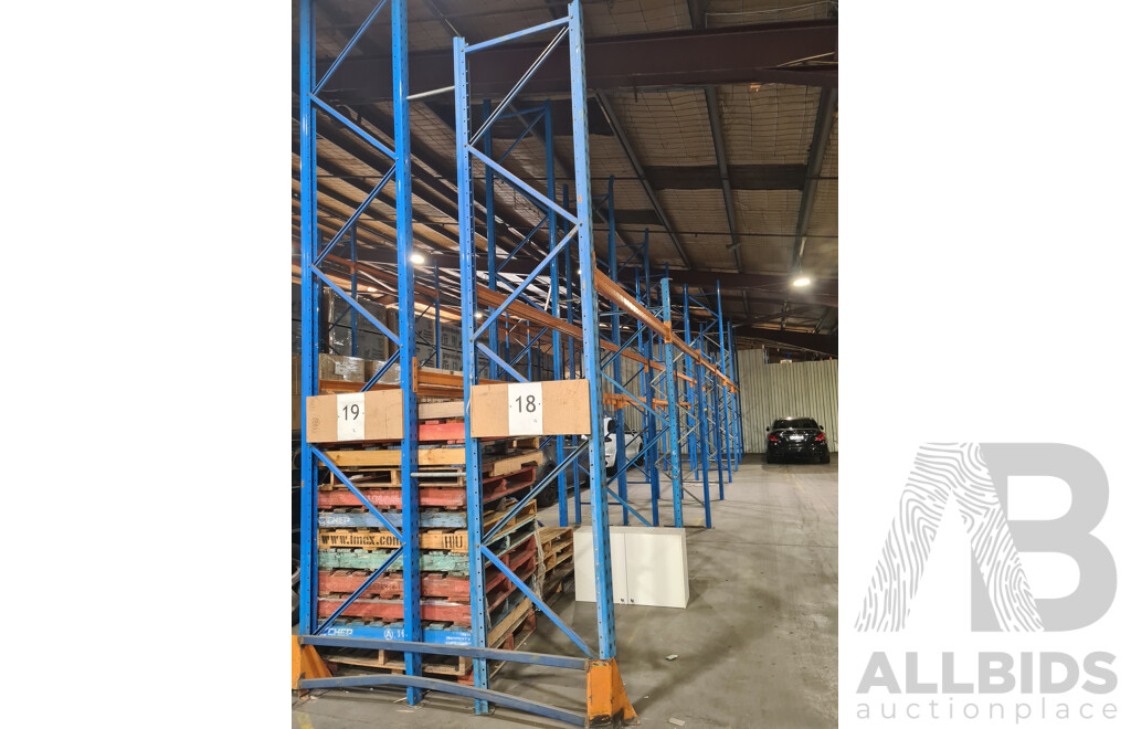 DEXION Warehouse Pallet Racking 14 Bay System - Approximate ORP $4000