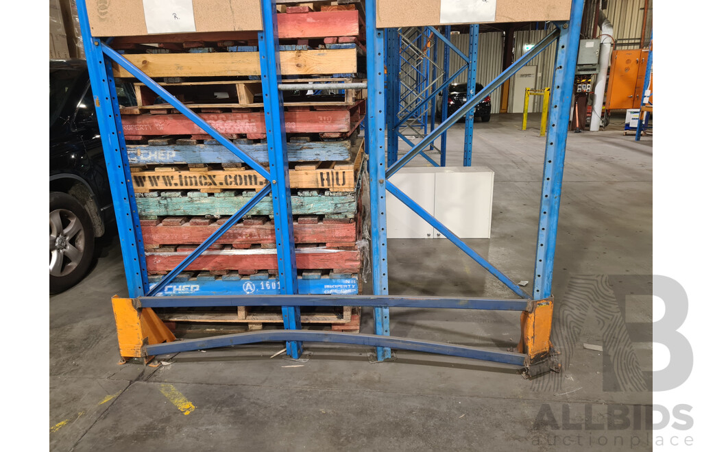 DEXION Warehouse Pallet Racking 14 Bay System - Approximate ORP $4000