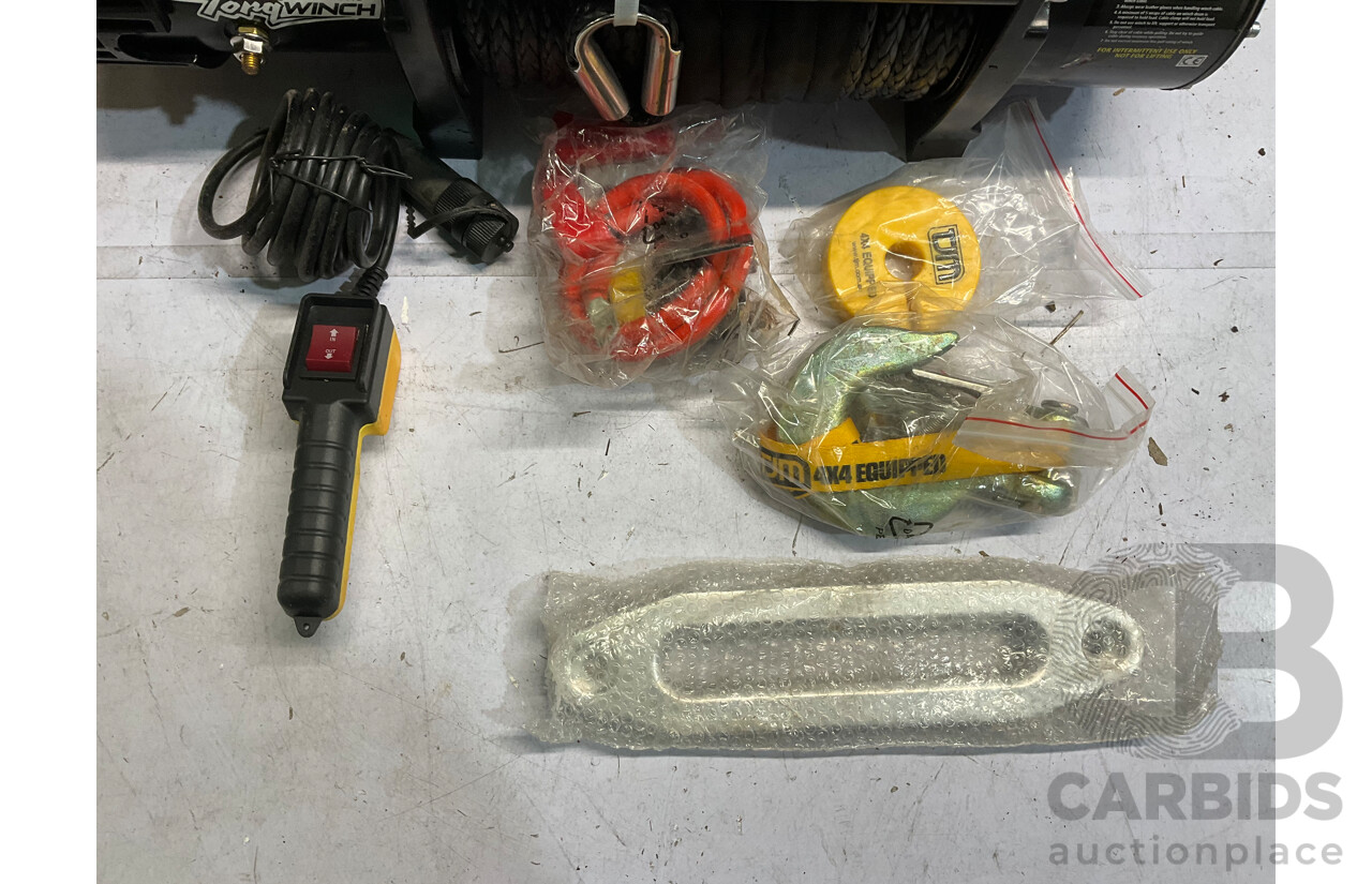 TJM TORQ WINCH 9500LB INC SYNTHETIC ROPE - ORP $1,349.00