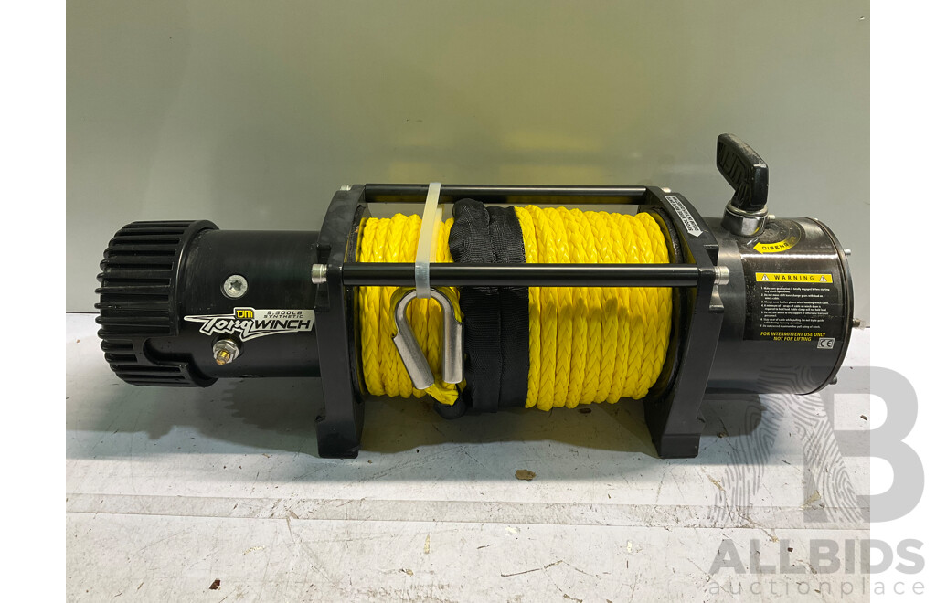 TJM TORQ WINCH 9500LB INC SYNTHETIC Lot 1485484 ALLBIDS