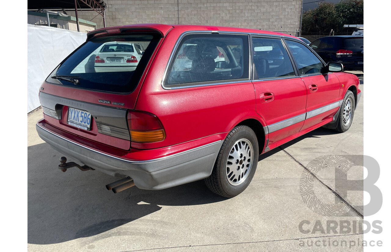 9/1993 Mitsubishi Magna Executive TR 4d Wagon Red 3.0L