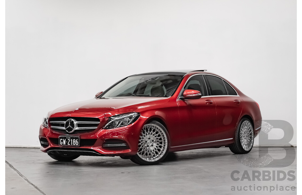 7/2015 Mercedes-Benz C250 W205 4d Sedan Hyacinth Red Metallic Turbo 2.0L