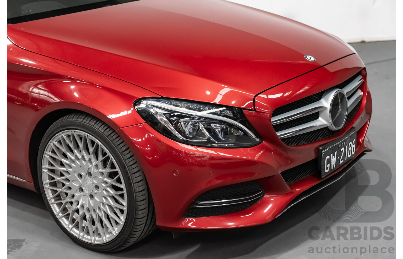 7/2015 Mercedes-Benz C250 W205 4d Sedan Hyacinth Red Metallic Turbo 2.0L