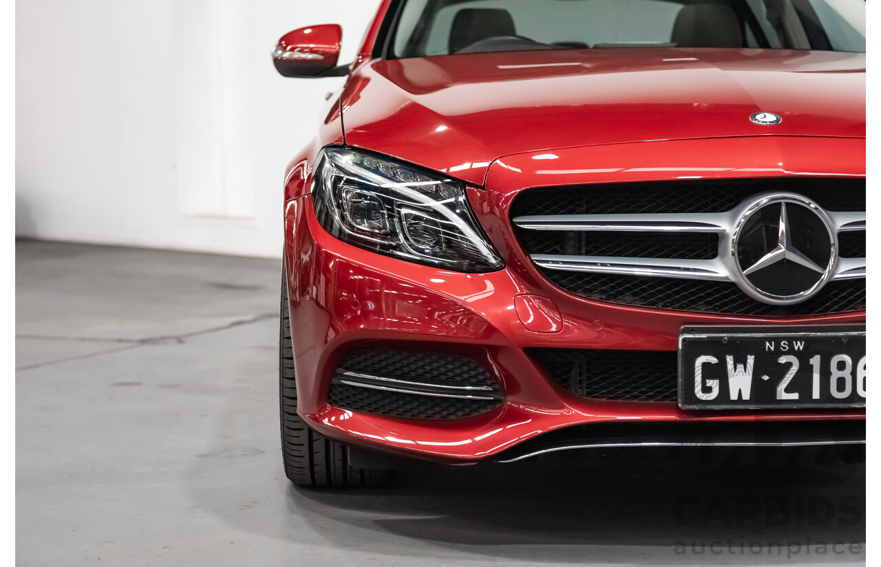 7/2015 Mercedes-Benz C250 W205 4d Sedan Hyacinth Red Metallic Turbo 2.0L