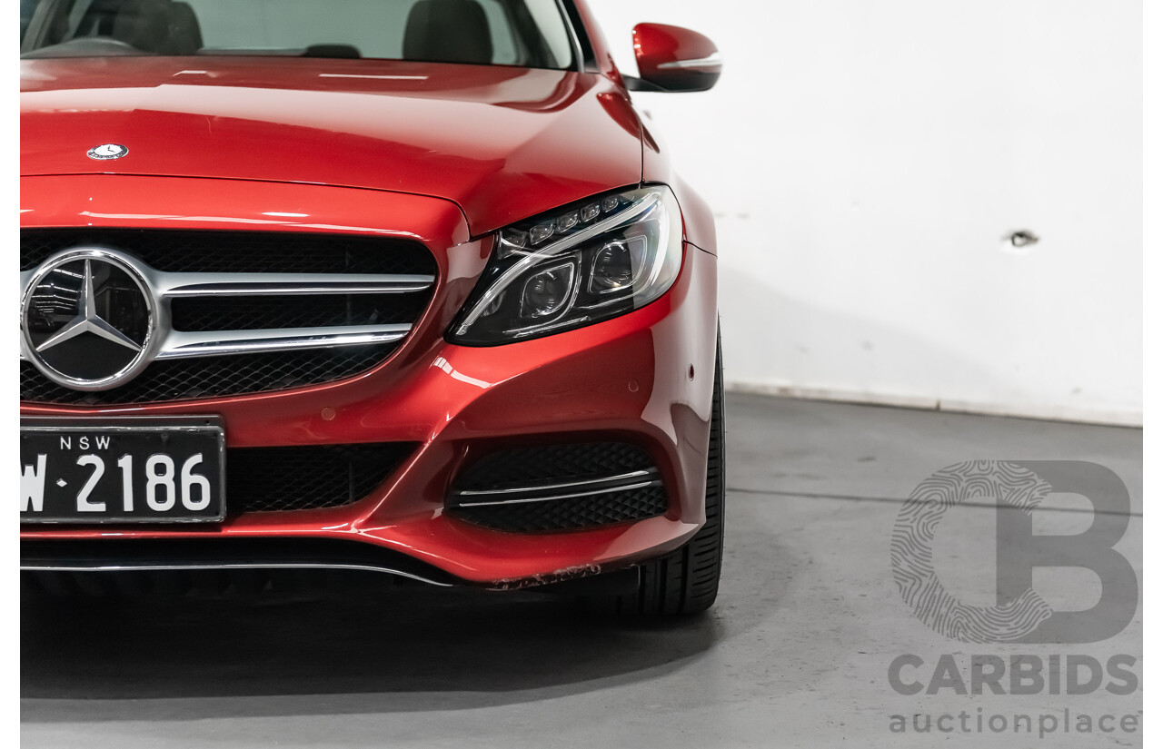 7/2015 Mercedes-Benz C250 W205 4d Sedan Hyacinth Red Metallic Turbo 2.0L