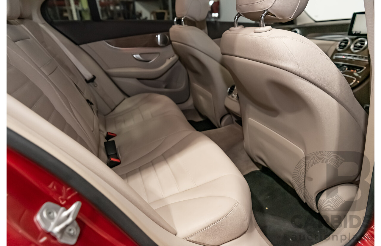 7/2015 Mercedes-Benz C250 W205 4d Sedan Hyacinth Red Metallic Turbo 2.0L
