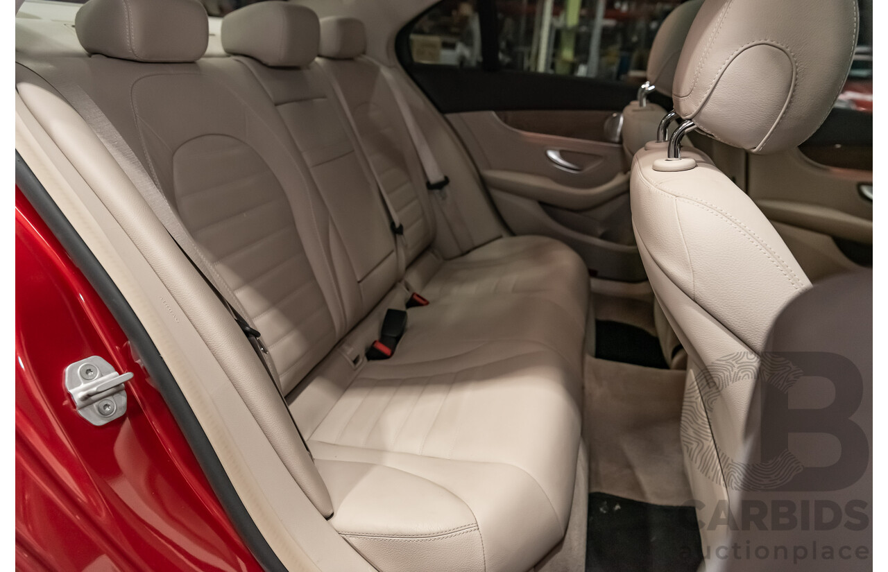 7/2015 Mercedes-Benz C250 W205 4d Sedan Hyacinth Red Metallic Turbo 2.0L