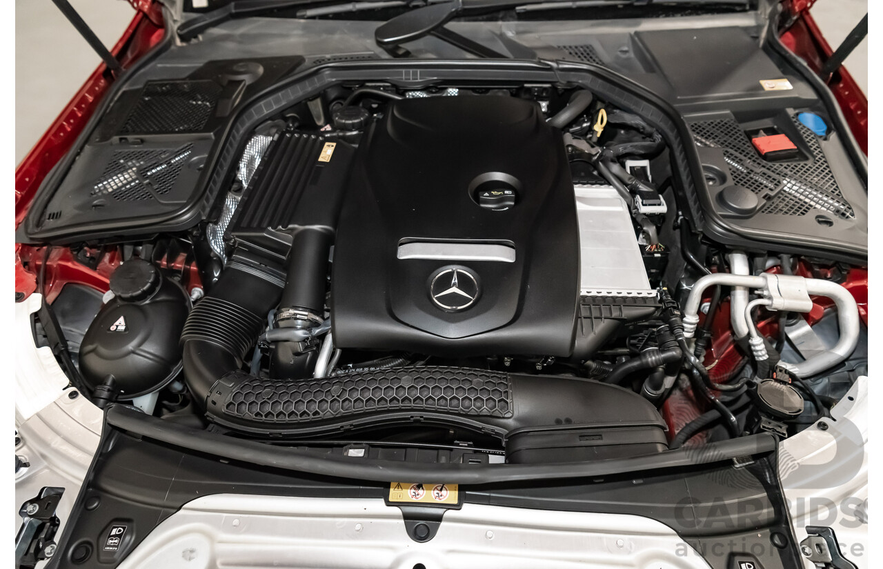 7/2015 Mercedes-Benz C250 W205 4d Sedan Hyacinth Red Metallic Turbo 2.0L
