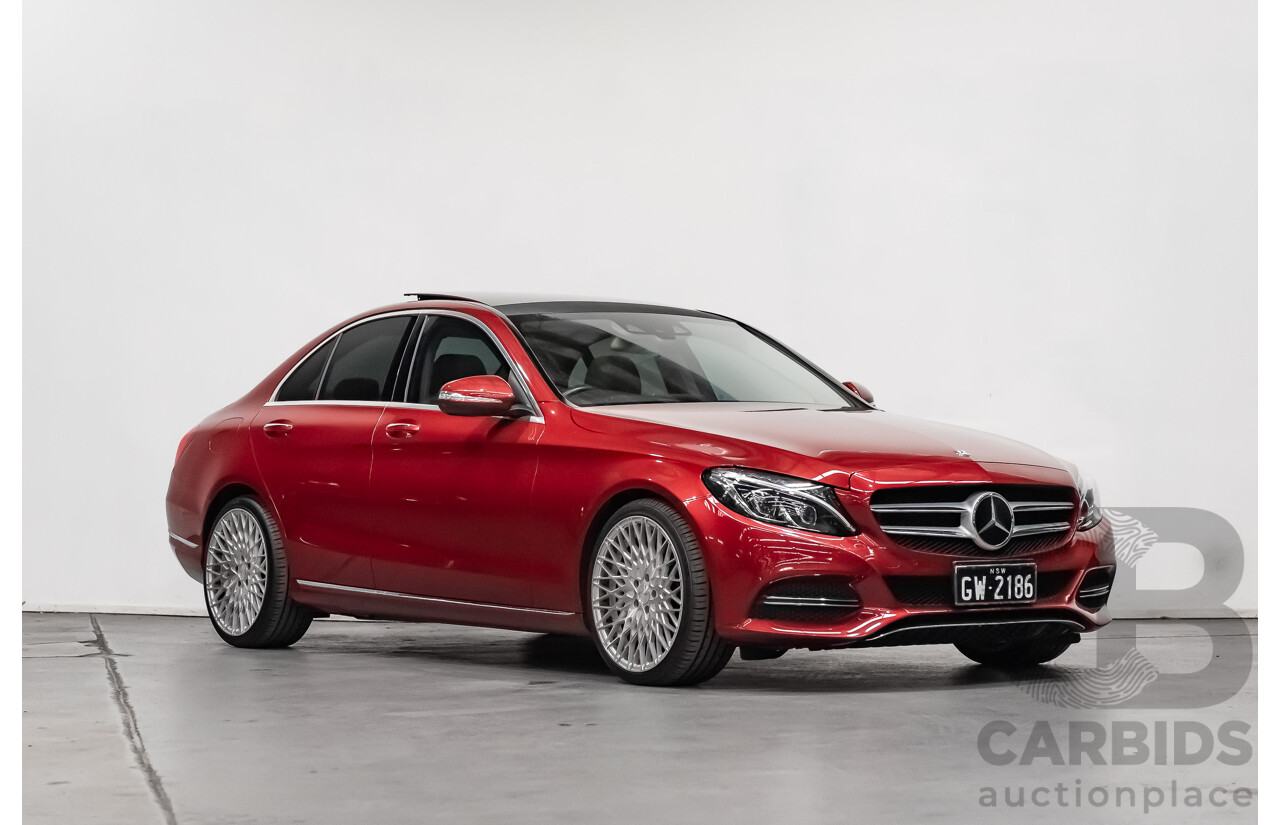 7/2015 Mercedes-Benz C250 W205 4d Sedan Hyacinth Red Metallic Turbo 2.0L
