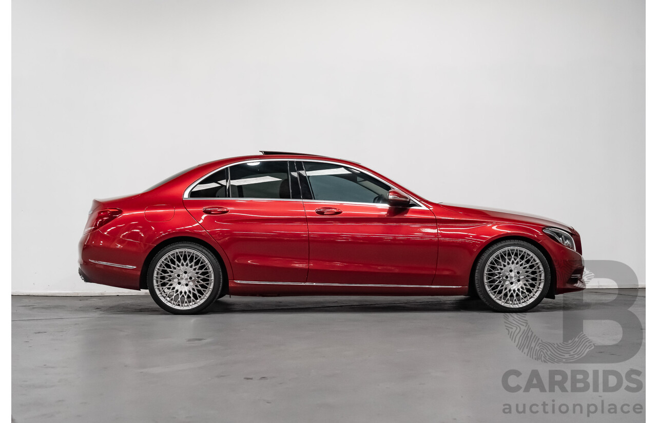 7/2015 Mercedes-Benz C250 W205 4d Sedan Hyacinth Red Metallic Turbo 2.0L
