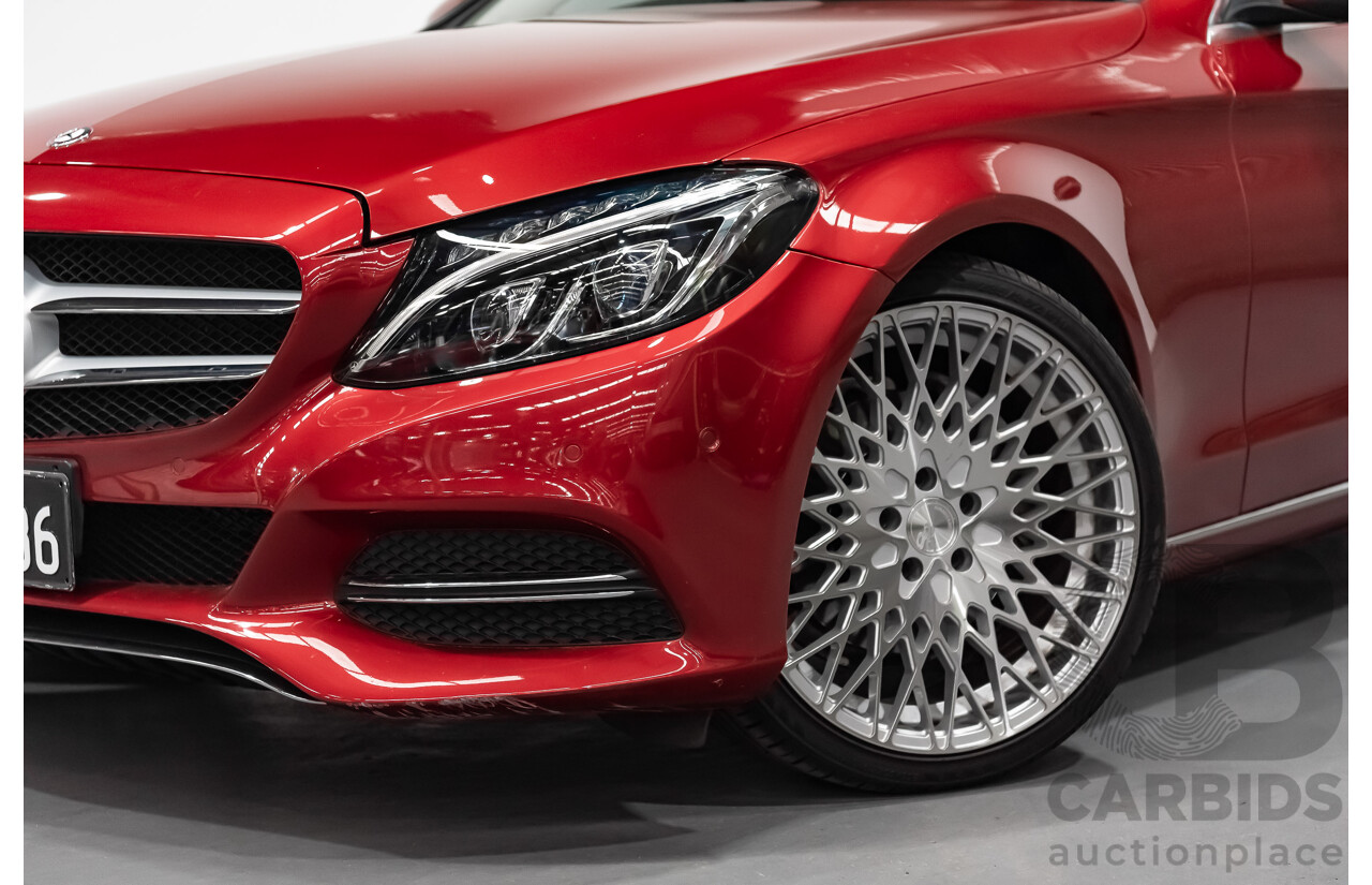 7/2015 Mercedes-Benz C250 W205 4d Sedan Hyacinth Red Metallic Turbo 2.0L