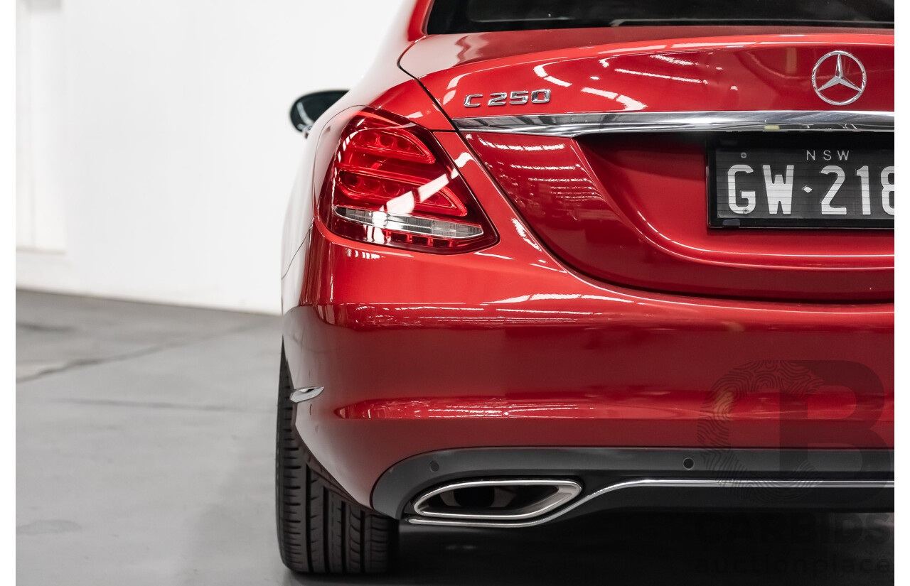 7/2015 Mercedes-Benz C250 W205 4d Sedan Hyacinth Red Metallic Turbo 2.0L