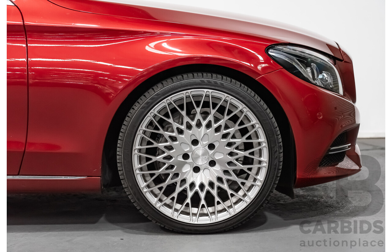 7/2015 Mercedes-Benz C250 W205 4d Sedan Hyacinth Red Metallic Turbo 2.0L