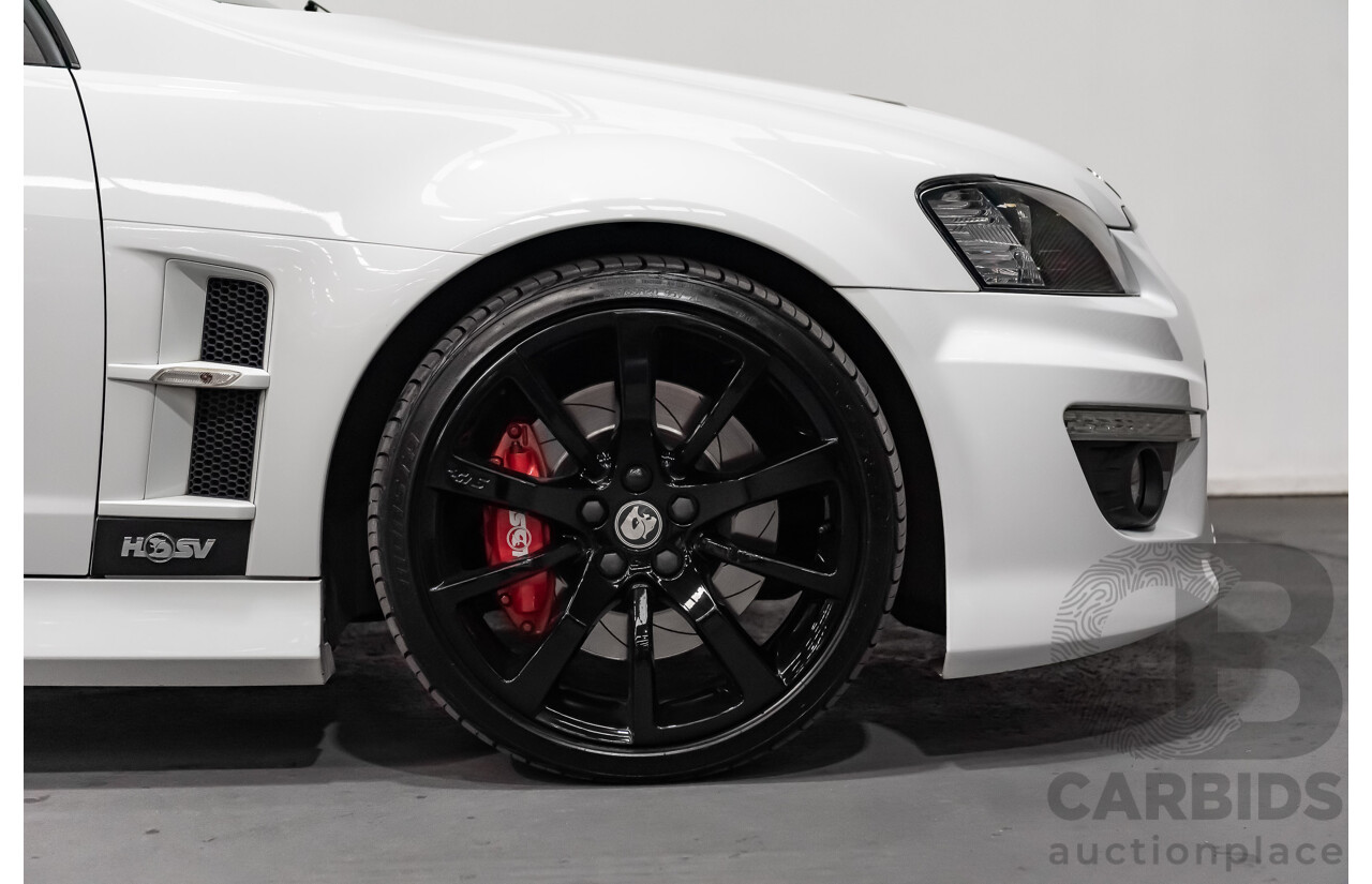 10/2012 Holden HSV Clubsport R8 Tourer E3 25th Anniversary MY12.5 4d Wagon Heron White 6.2L