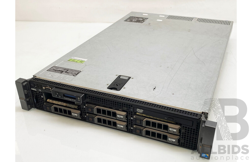 Dell (E02S) PowerEdge R710 Dual Intel Xeon (X5650) 2.66GHz-3.06GHz 6-Core CPU 2RU Server W/ 24GB DDR3