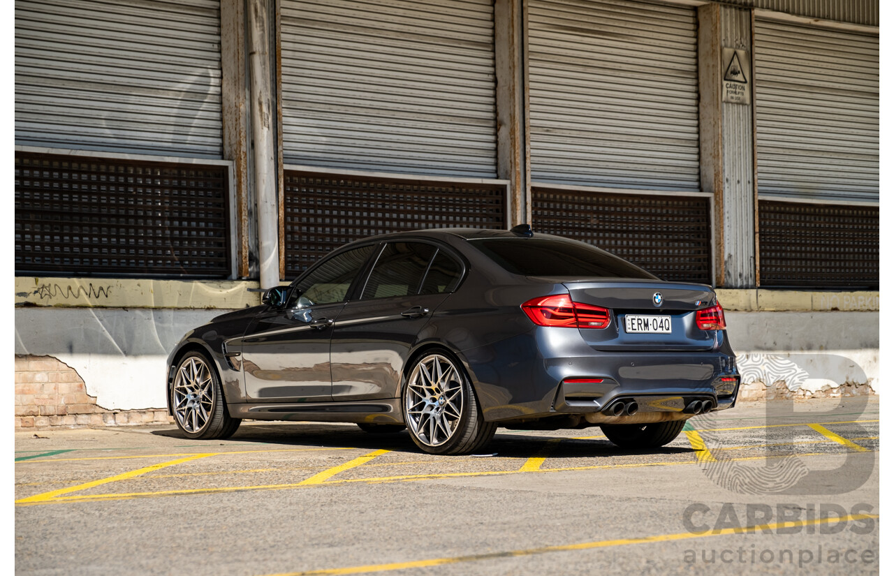 5/2017 BMW M3 Competition F80 LCI 4d Sedan Metallic Grey Twin Turbo 3.0L