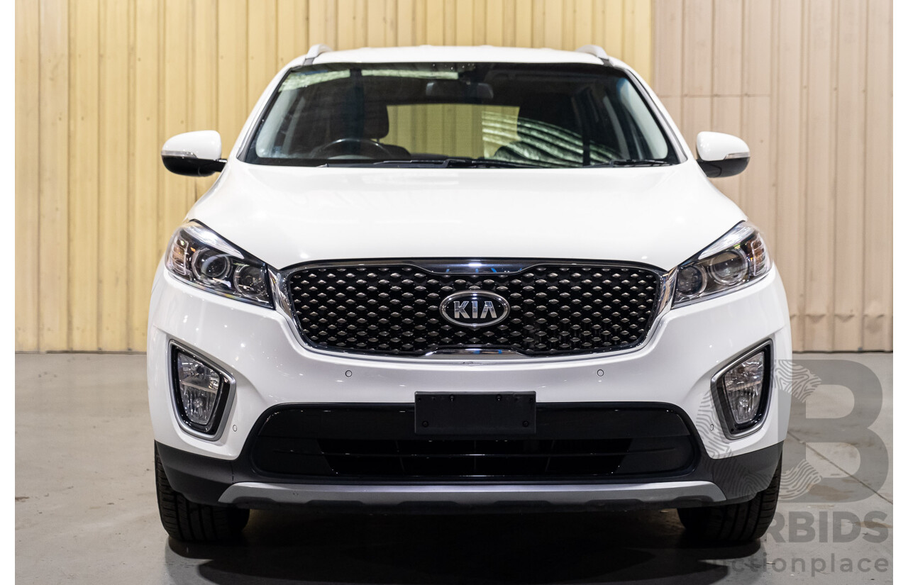 9/2015 Kia Sorento Si (4x4) UM MY16 4d Wagon White Turbo Diesel 2.2L - 7 Seater
