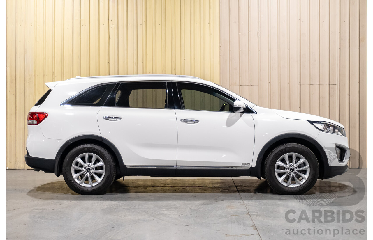 9/2015 Kia Sorento Si (4x4) UM MY16 4d Wagon White Turbo Diesel 2.2L - 7 Seater