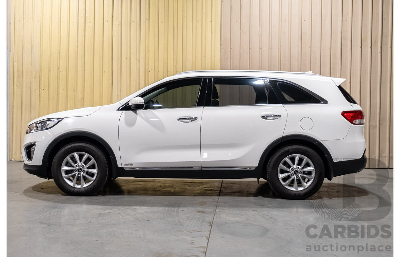 9/2015 Kia Sorento Si (4x4) UM MY16 4d Wagon White Turbo Diesel 2.2L - 7 Seater