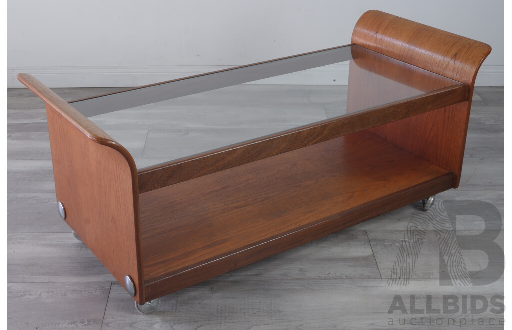 Teak and Glass Tulip Coffee Table by G-Plan