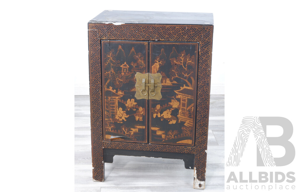 Small Chinese Two Door Cabinet