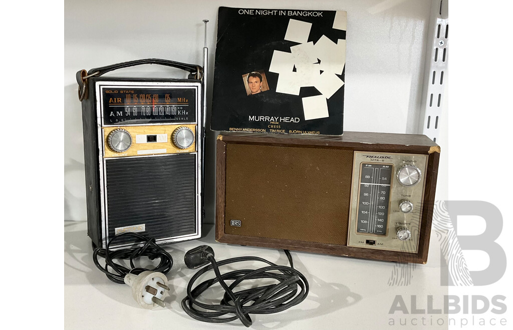 Two Vintage Radios and a Vinyl Single