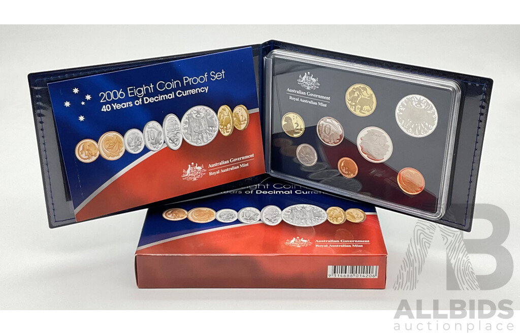Australian RAM 2006 Proof Coin Set - 40 Years of Decimal Currency