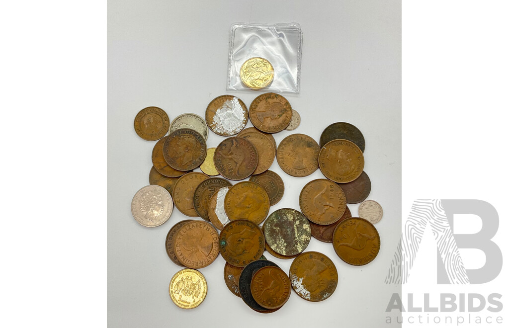 Collection of Australian Coins Including Pre Decimal