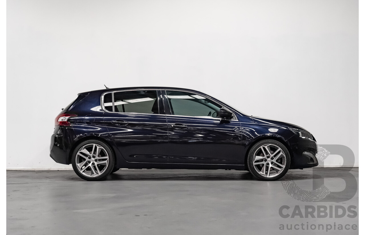 8/2015 Peugeot 308 Allure Premium BLUE HDI T9 5d Hatchback Metallic Blue Turbo Diesel 2.0L